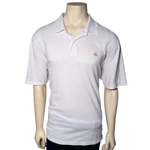 Brooks Brothers Performance Polo Mens XL White Excellent Original Fit Cotton